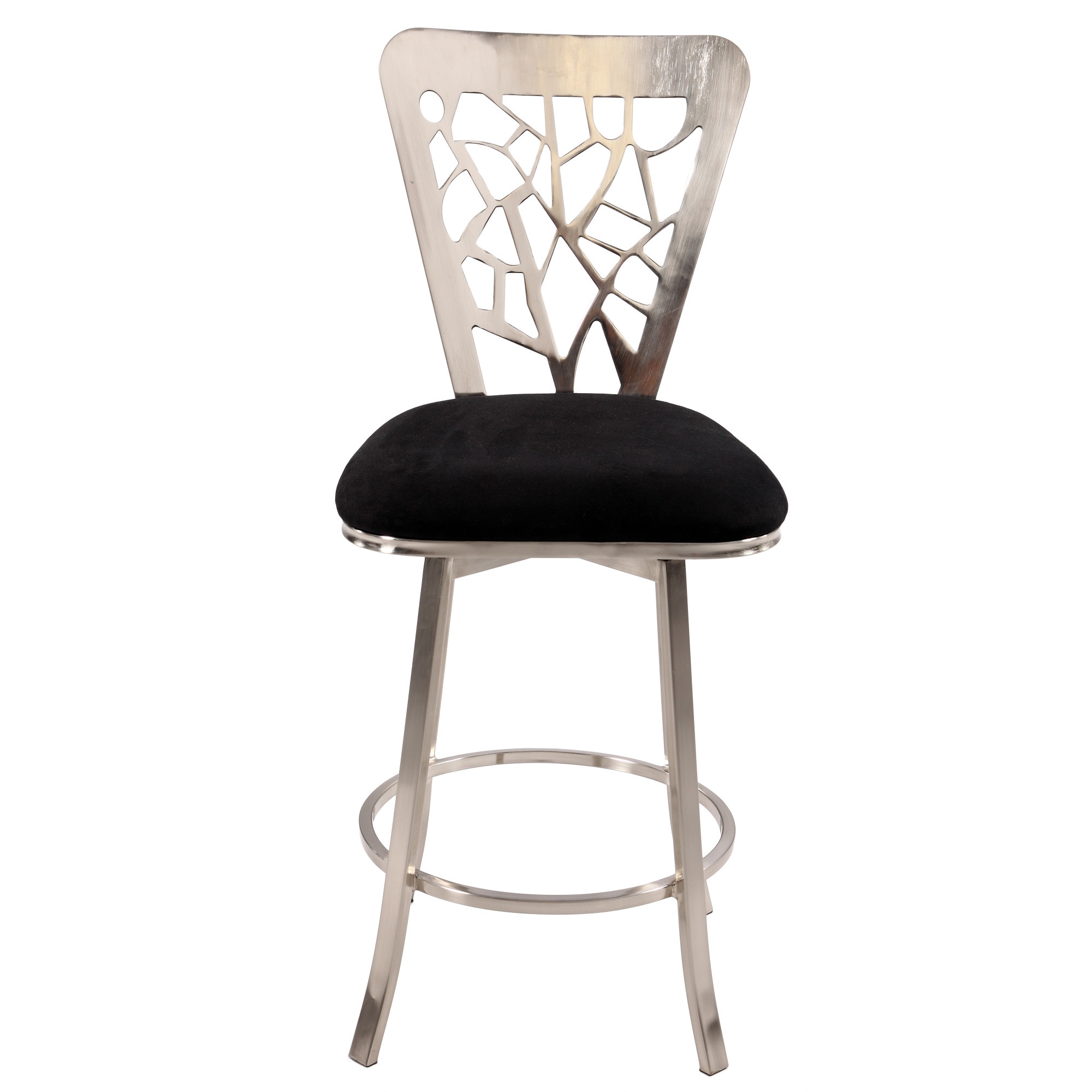 Laser Cut Back Memory Swivel Counter Stool