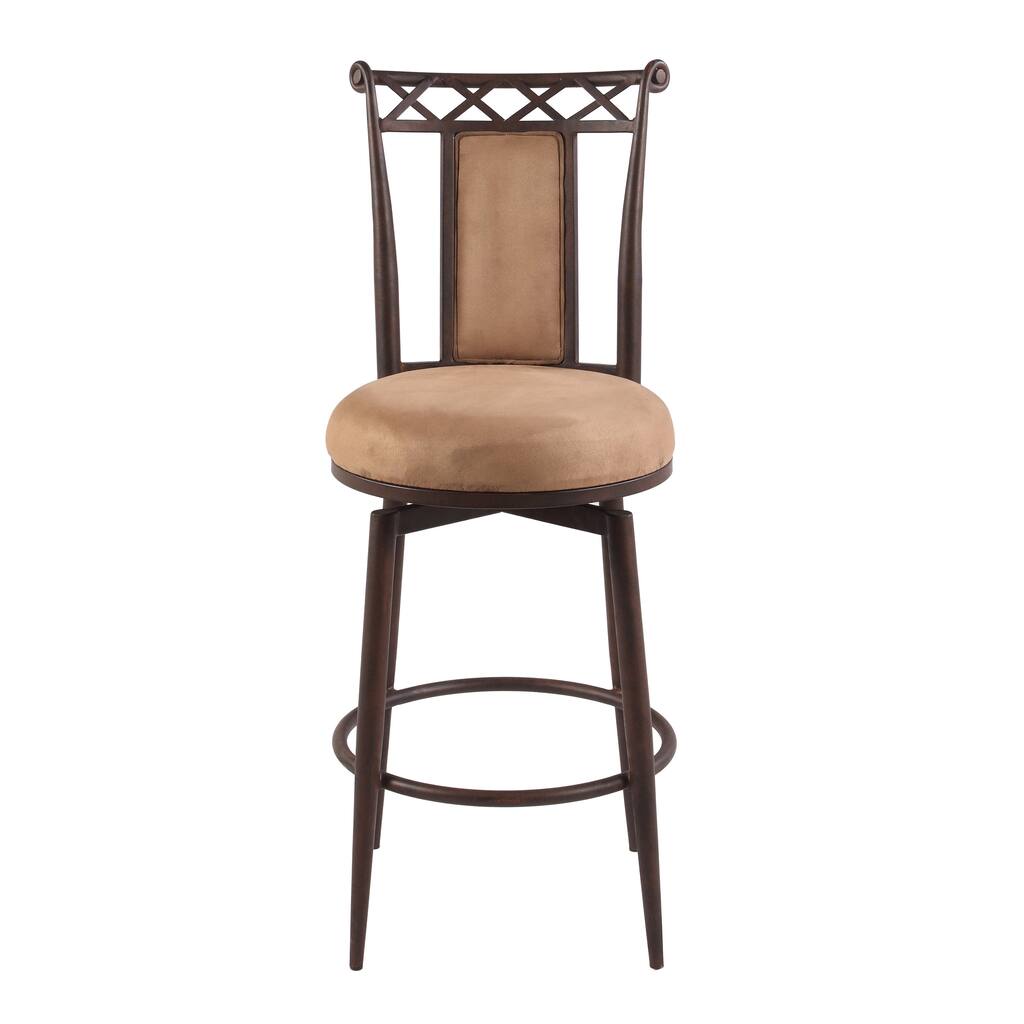 Somette 30-inch Memory Return Swivel Bar Stool - 30"h x 16"w x 16"l