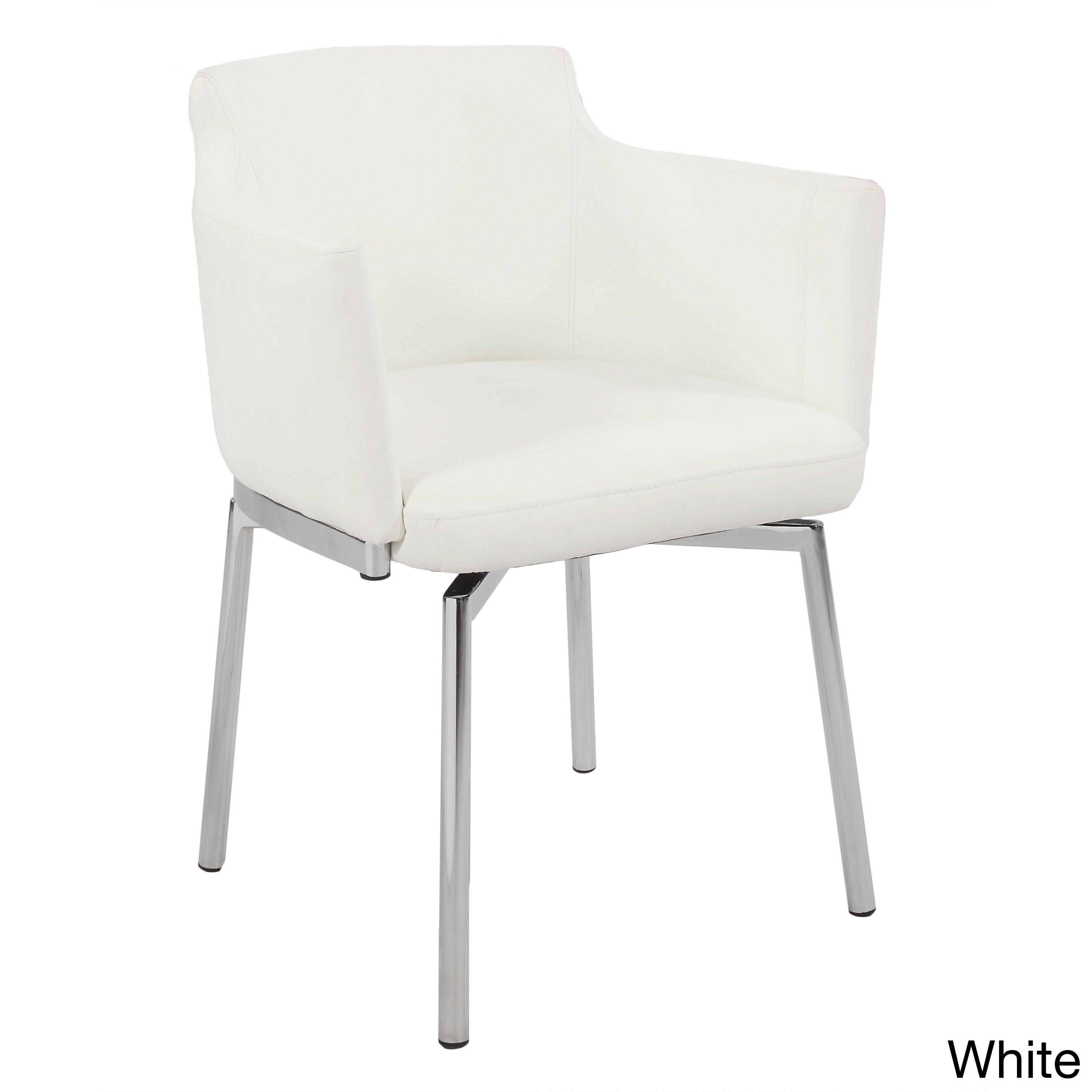 Club Style Modern Swivel Arm Chair (set Of 2)