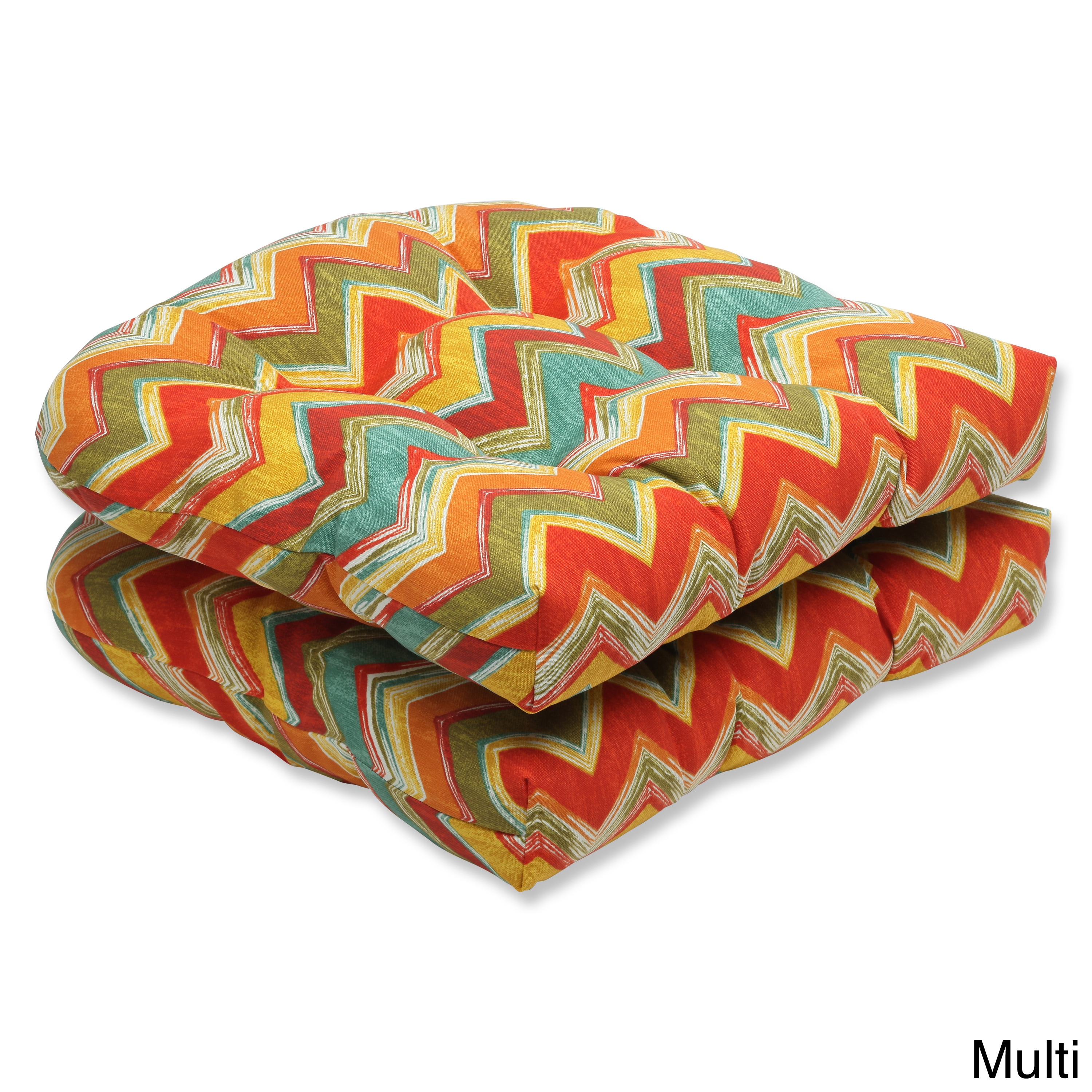 Pillow Perfect Outdoor Tamarama Wicker Seat Cushion (set Of 2)