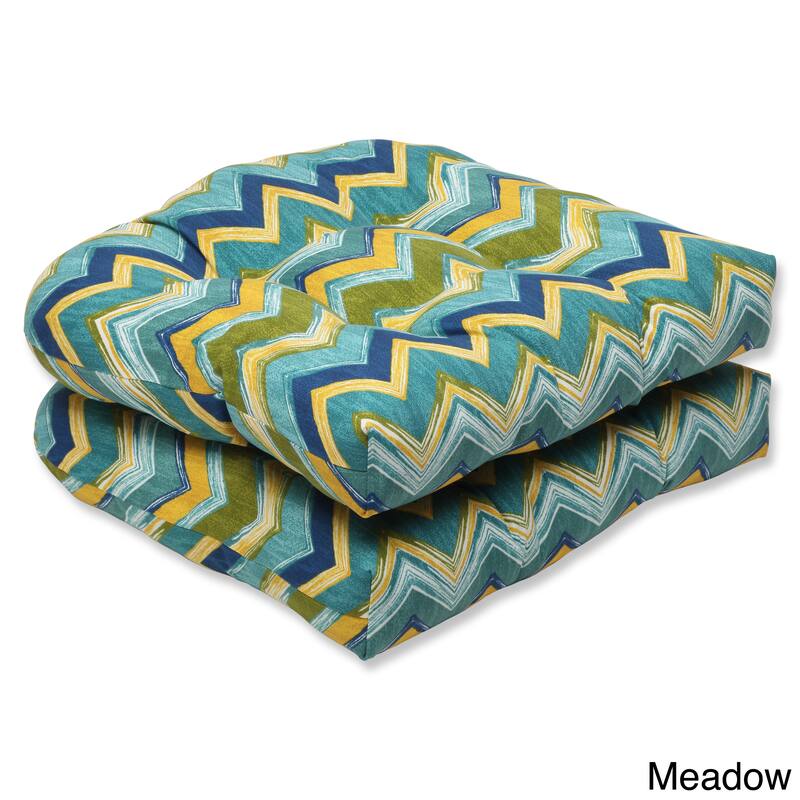 Pillow Perfect Outdoor Tamarama Wicker Seat Cushion (Set of 2)