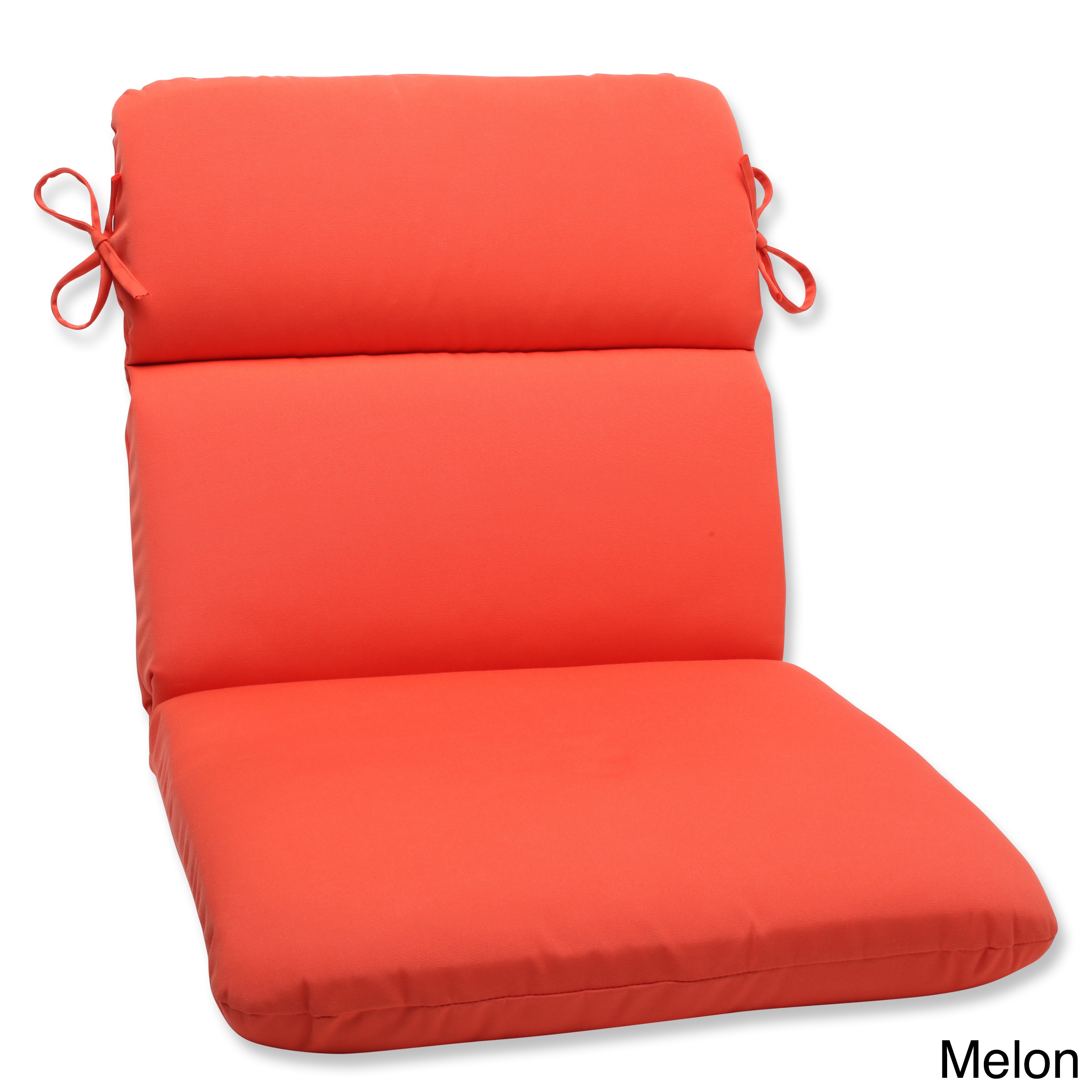 Pillow Perfect Outdoor Solid Rounded Corners Chair Cushion With Sunbrella Fabric