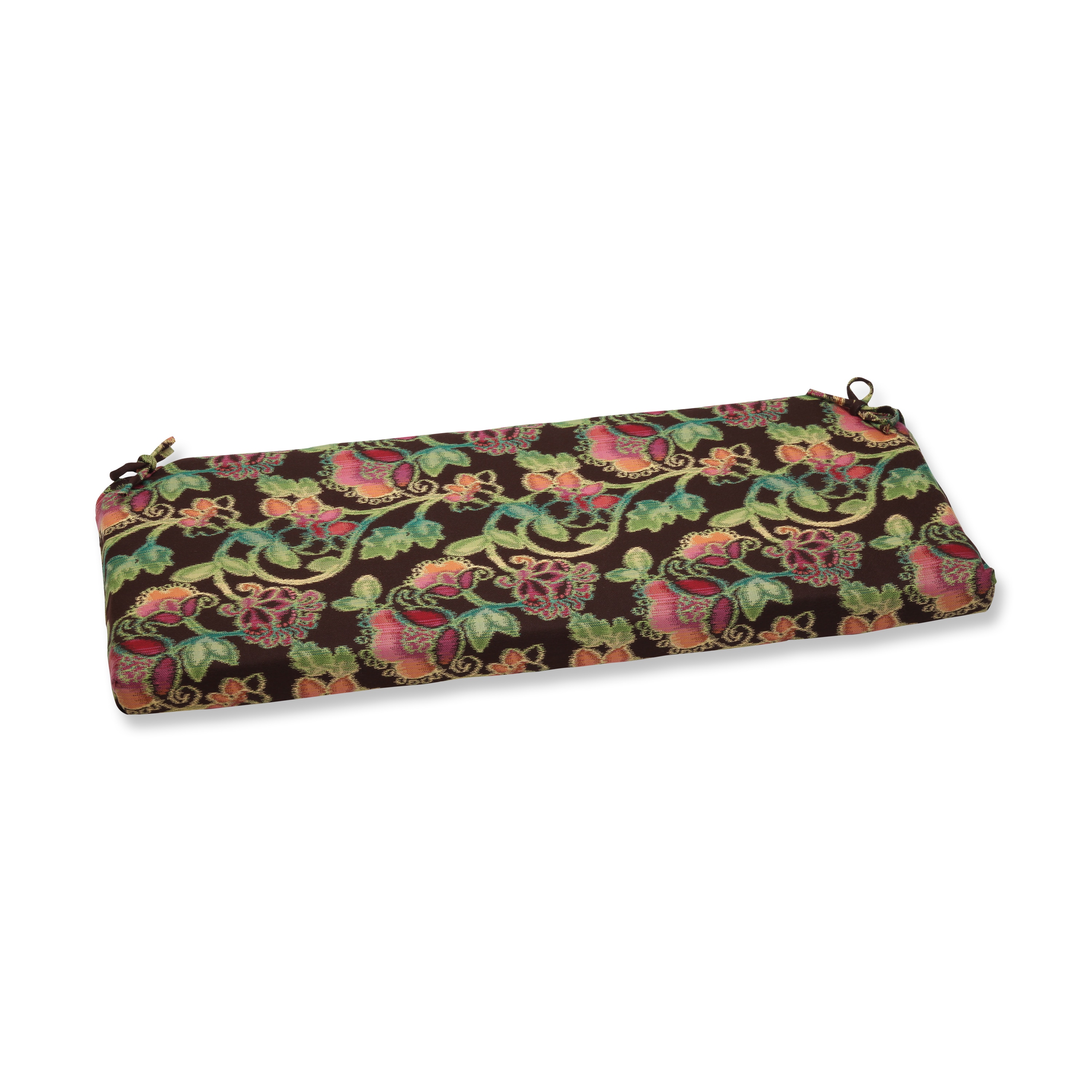 Pillow Perfect Bench Cushion With Sunbrella Vagabond Paradise Fabric