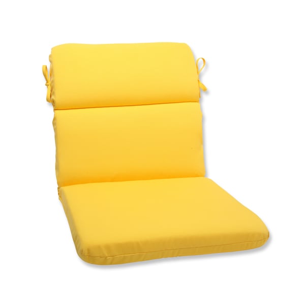 Shop Pillow Perfect Outdoor Yellow Rounded Corners Chair