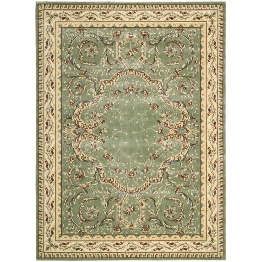 Nourison Chambord Green Traditional Bordered Rug (23 X 39)