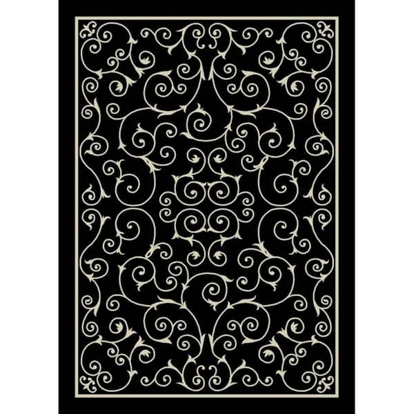 Nourison Scrolling Ivory Vines Indoor/ Outdoor Area Rug