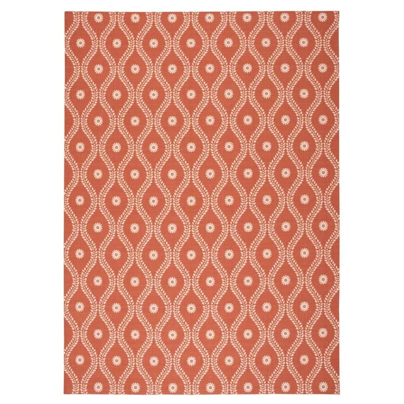 Nourison & Garden Area Rug - 4'4" x 6'3" - Red/Brown
