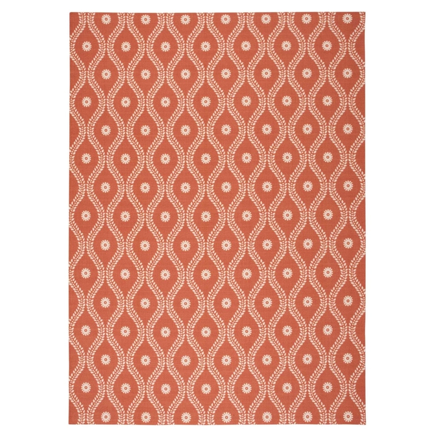 Nourison Home And Garden Indoor/outdoor Rust Rug (79 X 1010)