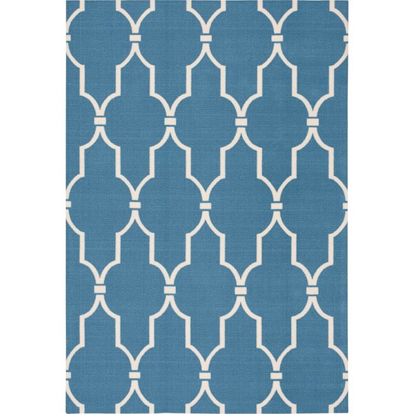 Shop Nourison Home & Garden Indoor/Outdoor Navy Rug 7'9 x 10'10 On