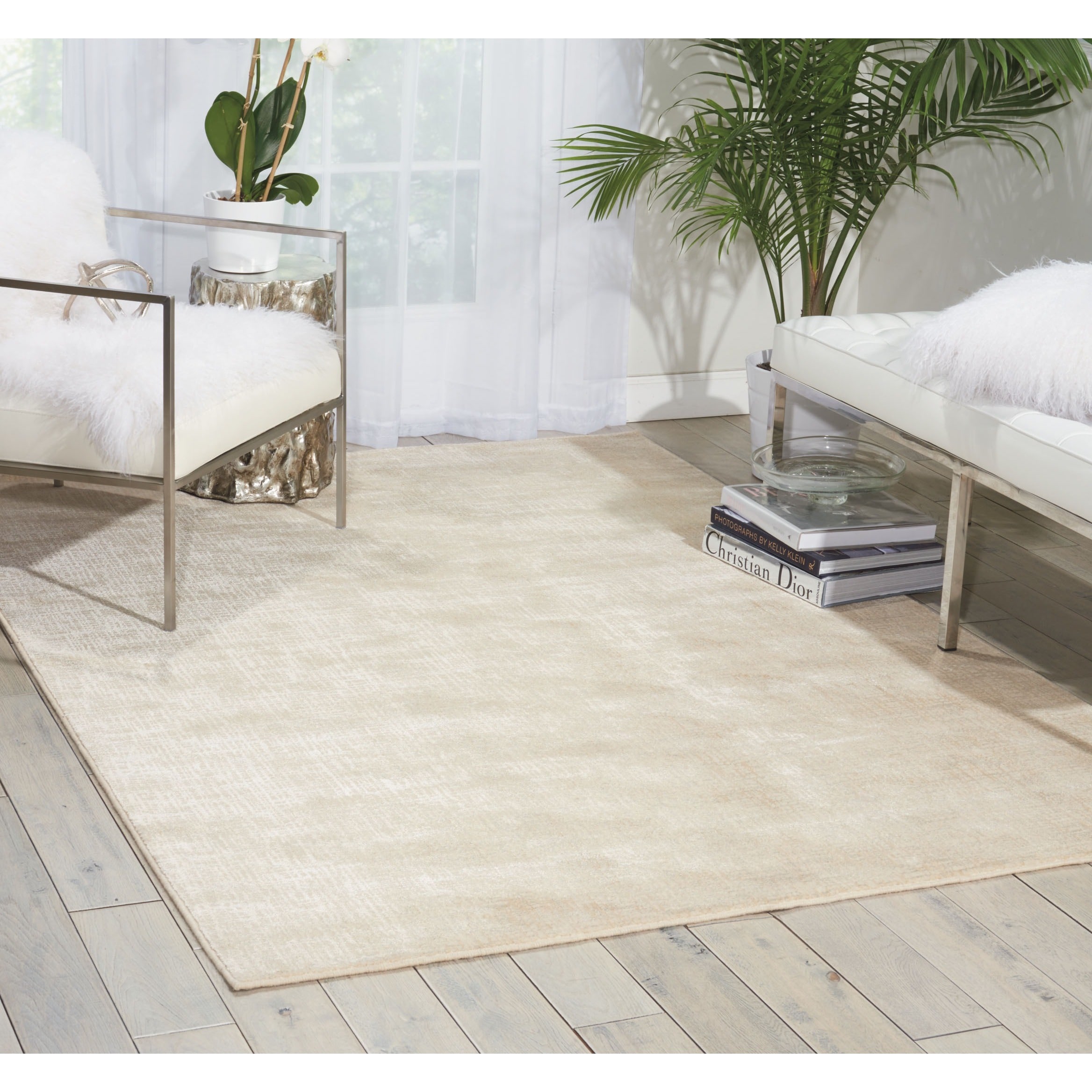 Nourison Starlight Oyster Rug (53 X 75)