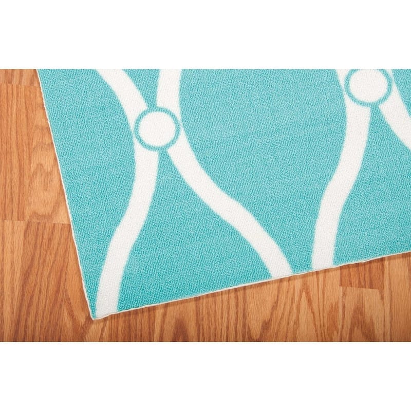 Nourison & Garden Geometric Indoor/Outdoor Area Rug
