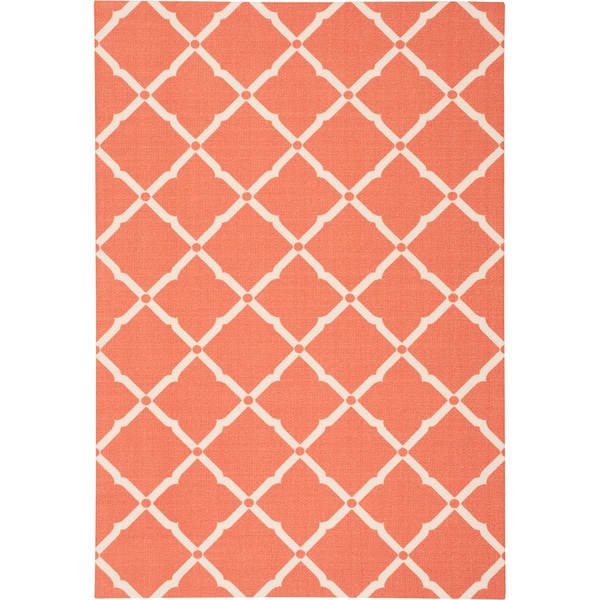 Nourison Home and Garden Indoor/Outdoor Orange Rug (79 x 1010)