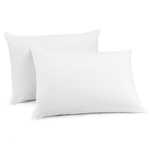 Shop Luxury Soft Goose Down Standard Size Pillows Set Of 2 On