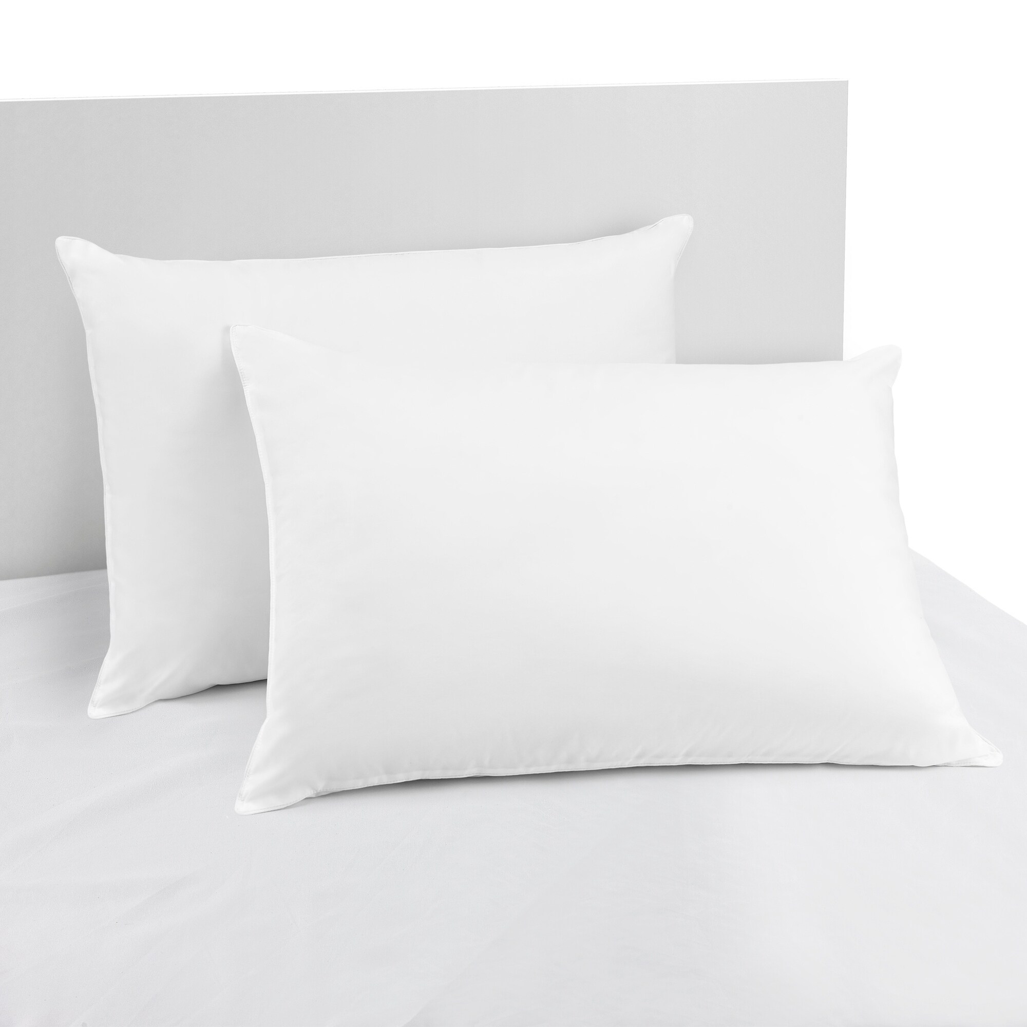 Shop Luxury Soft Goose Down Standard Size Pillows Set Of 2 On