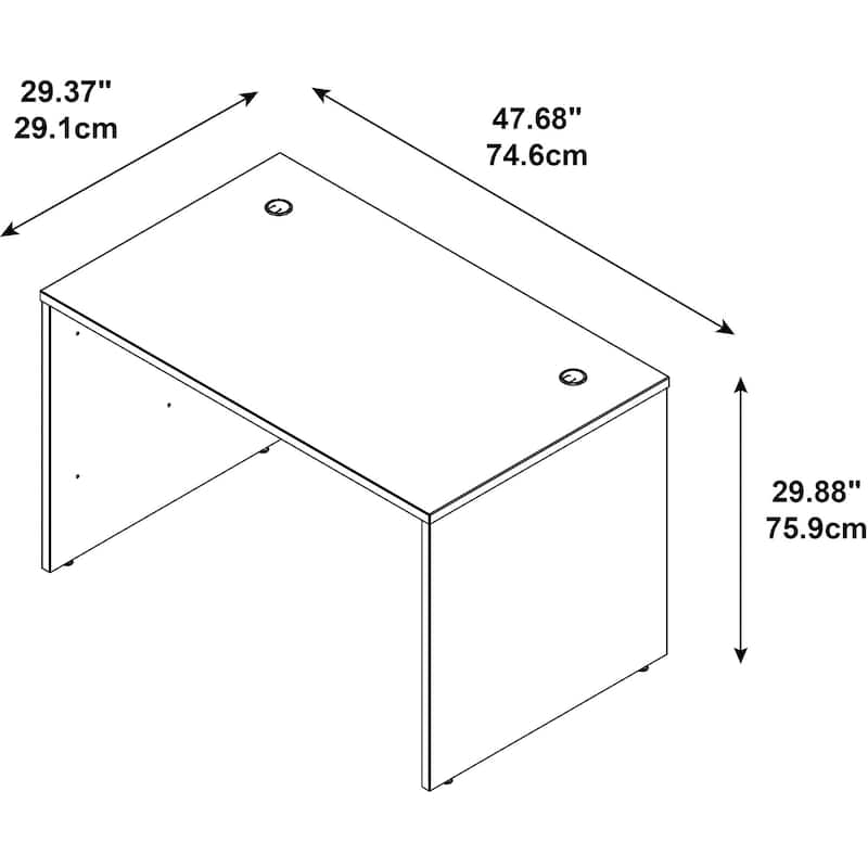 Bush Business Furniture Series C 48W x 30D Shell Desk