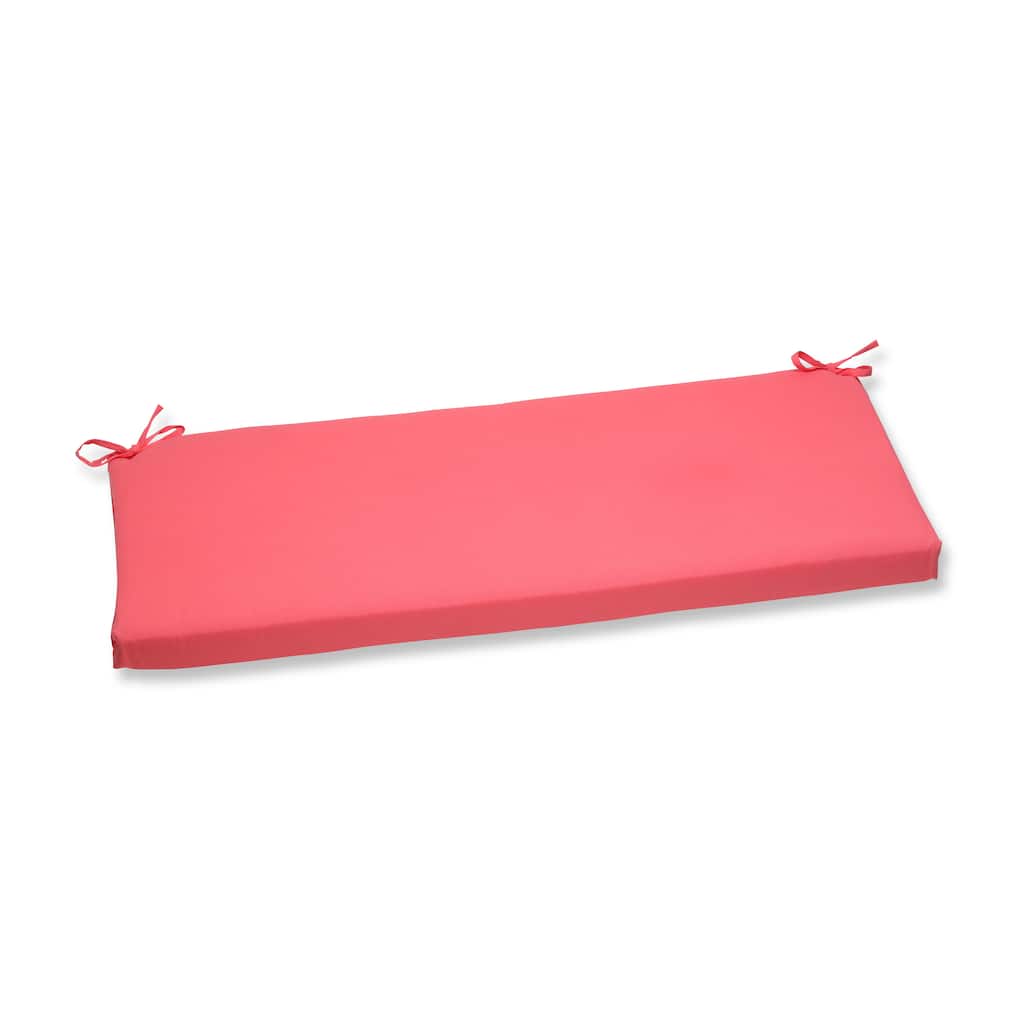Pillow Perfect Outdoor Pink Bench Cushion