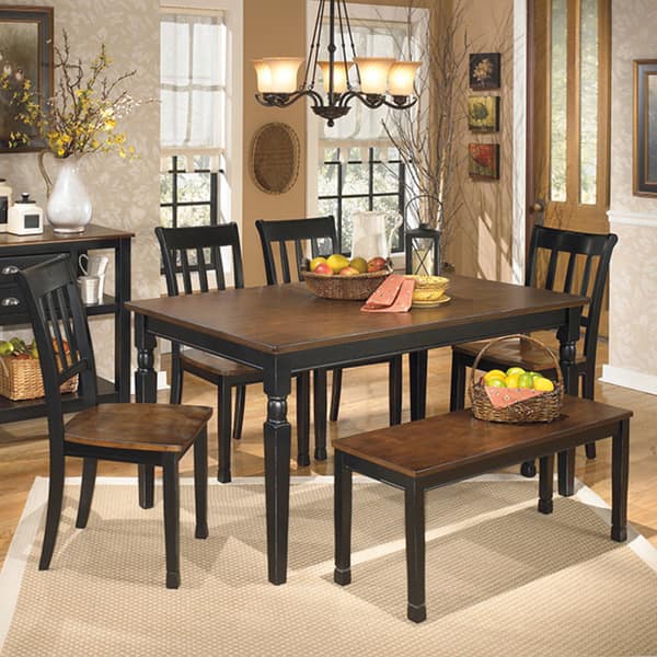 Signature Design By Ashley Owingsville Black Brown Dining Brown Dining
