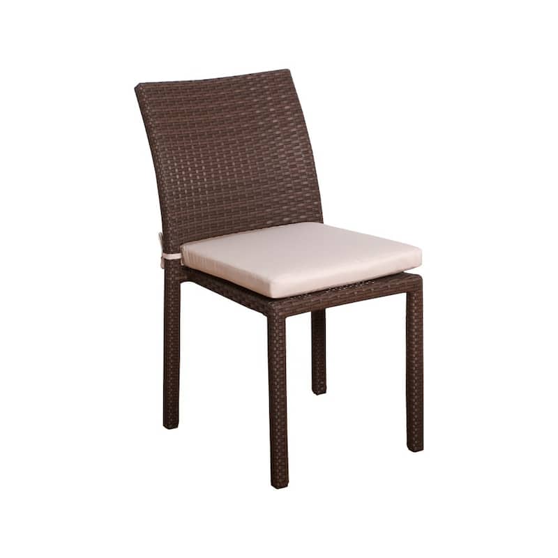 Amazonia Francine 9-piece Wood/ Wicker Outdoor Patio Dining Set - 9pc