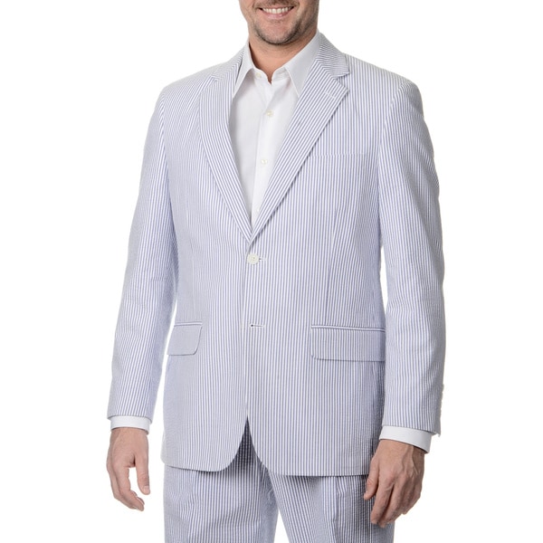 Palm Beach Men's Big & Tall 2 Button Sharkskin Jacket. Opens flyout.