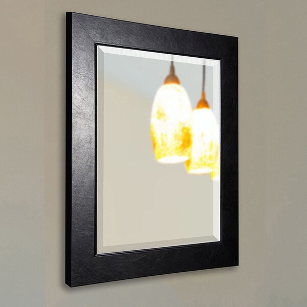 American Made Rayne Black Superior Beveled Wall Mirror