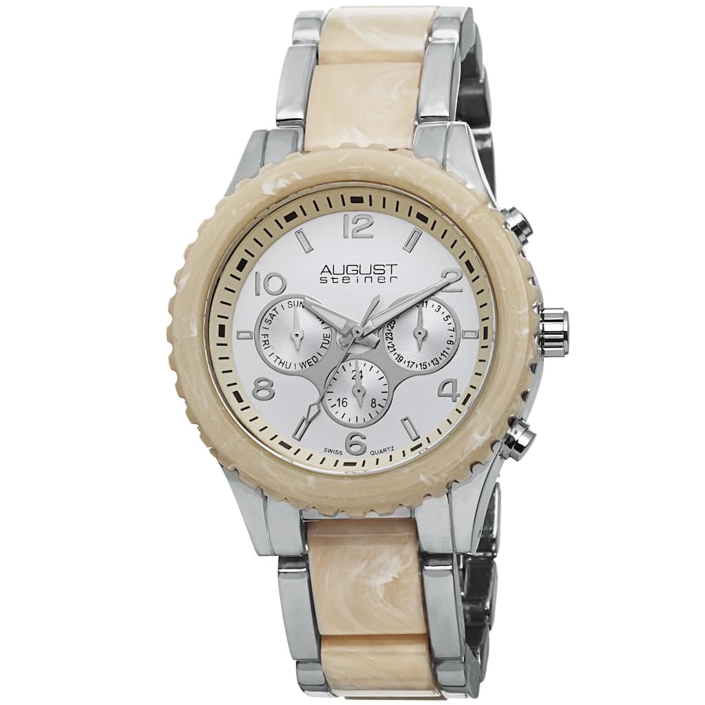 August Steiner Women's Swiss Quartz Multifunction Bracelet Watch