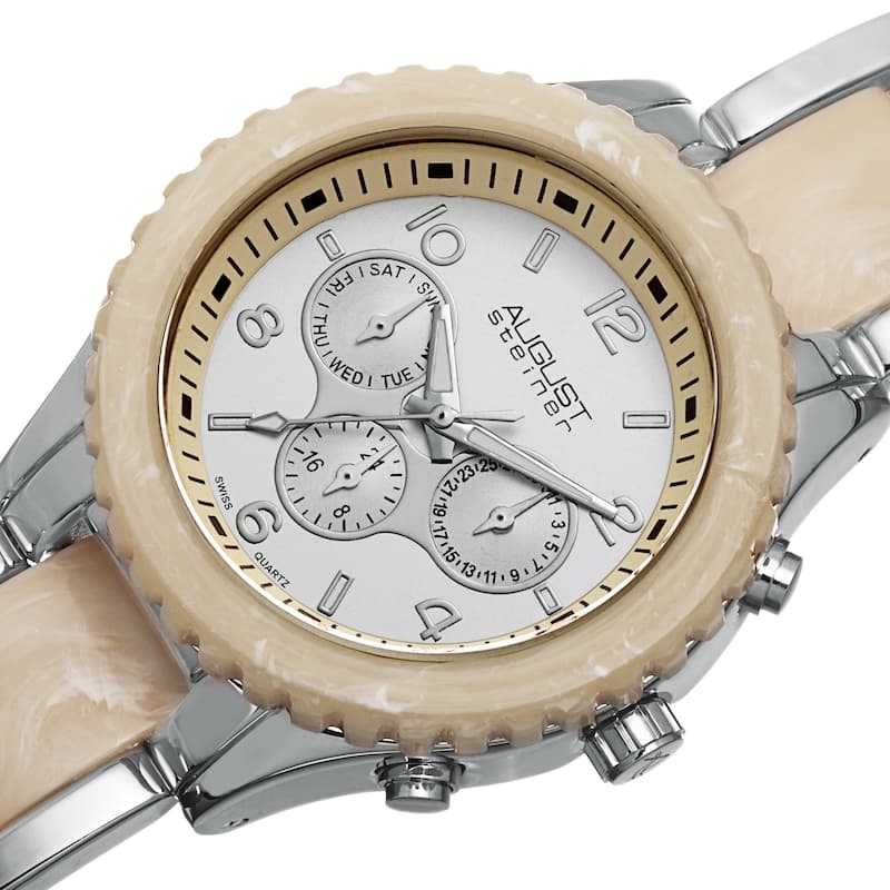 August Steiner Women's Swiss Quartz Multifunction Bracelet Watch