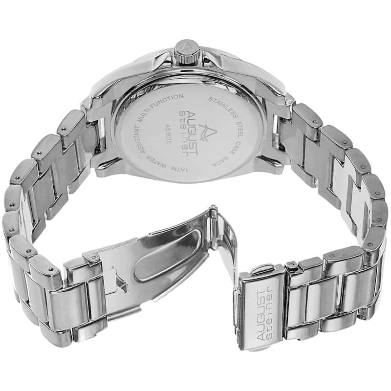 August Steiner Women's Crystal Quartz Multifunction Bracelet Watch