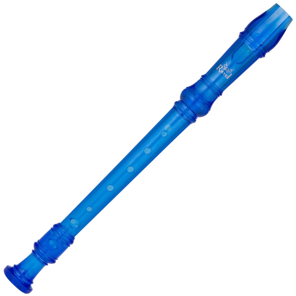 Ravel Transparent Blue Recorder (BlueType of instrument RecorderWeight 8 poundsHandmadeImported )