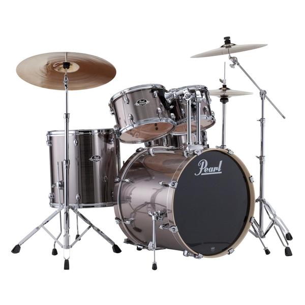 Pearl Export 5 piece Smokey Chrome Drum Kit