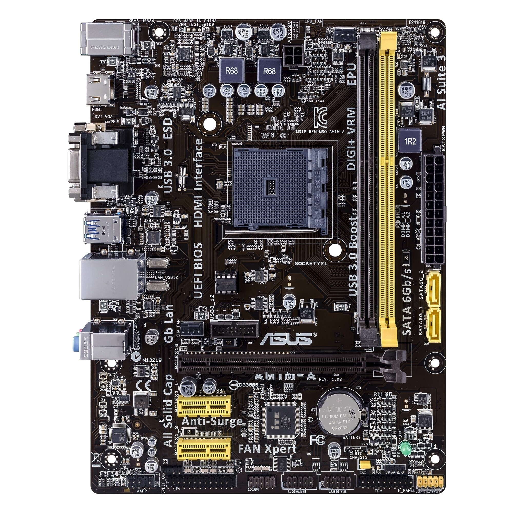 Shop Asus AM1M-A Desktop Motherboard - AMD Chipset - Socket AM1 - Free