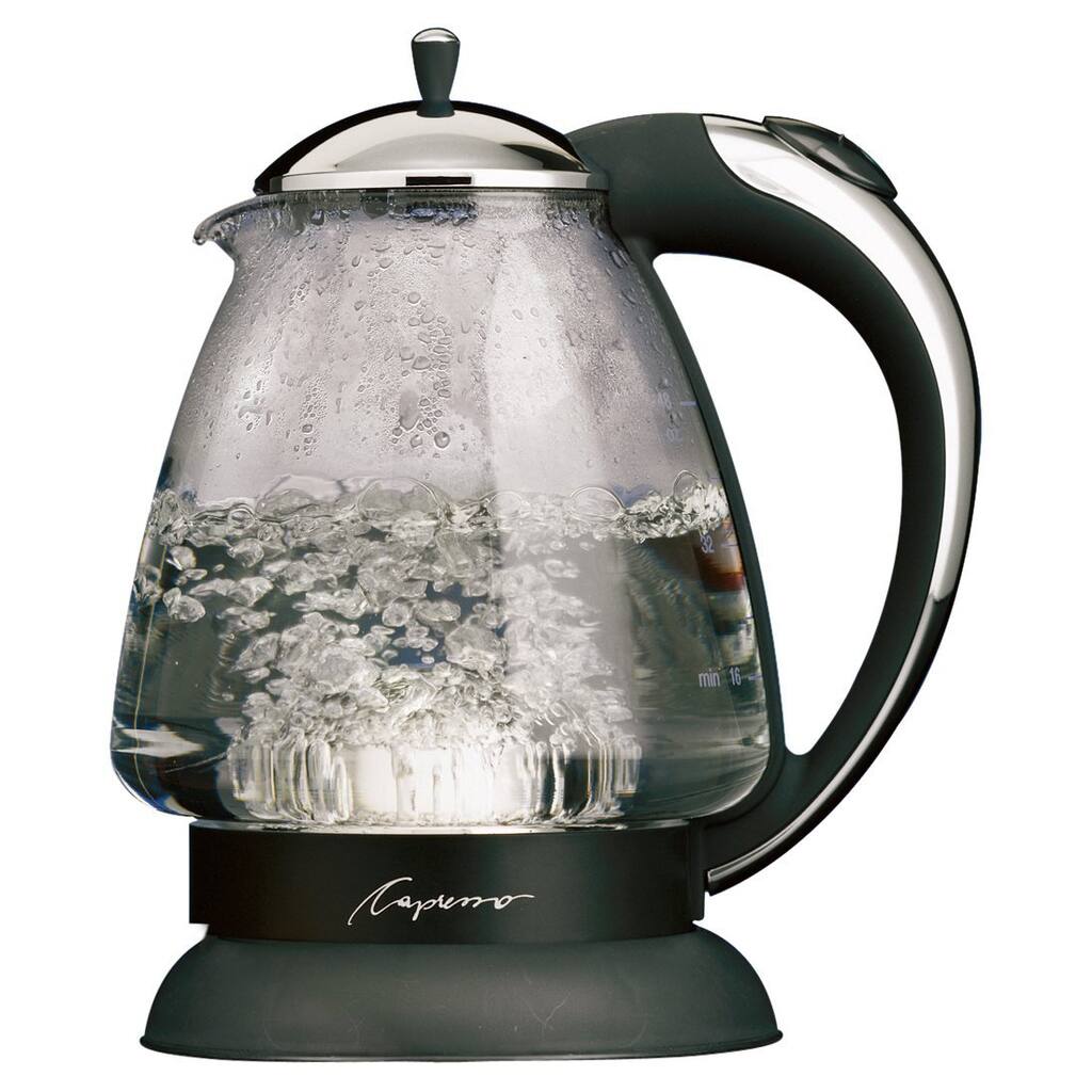 Capresso 25903 Polished Chrome 6-cup H2O Plus Water Kettle Safety Glass (Refurbished)