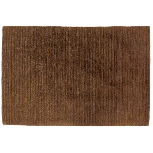 Celebration Wool Solid Chocolate Area Rug (86 X 12)