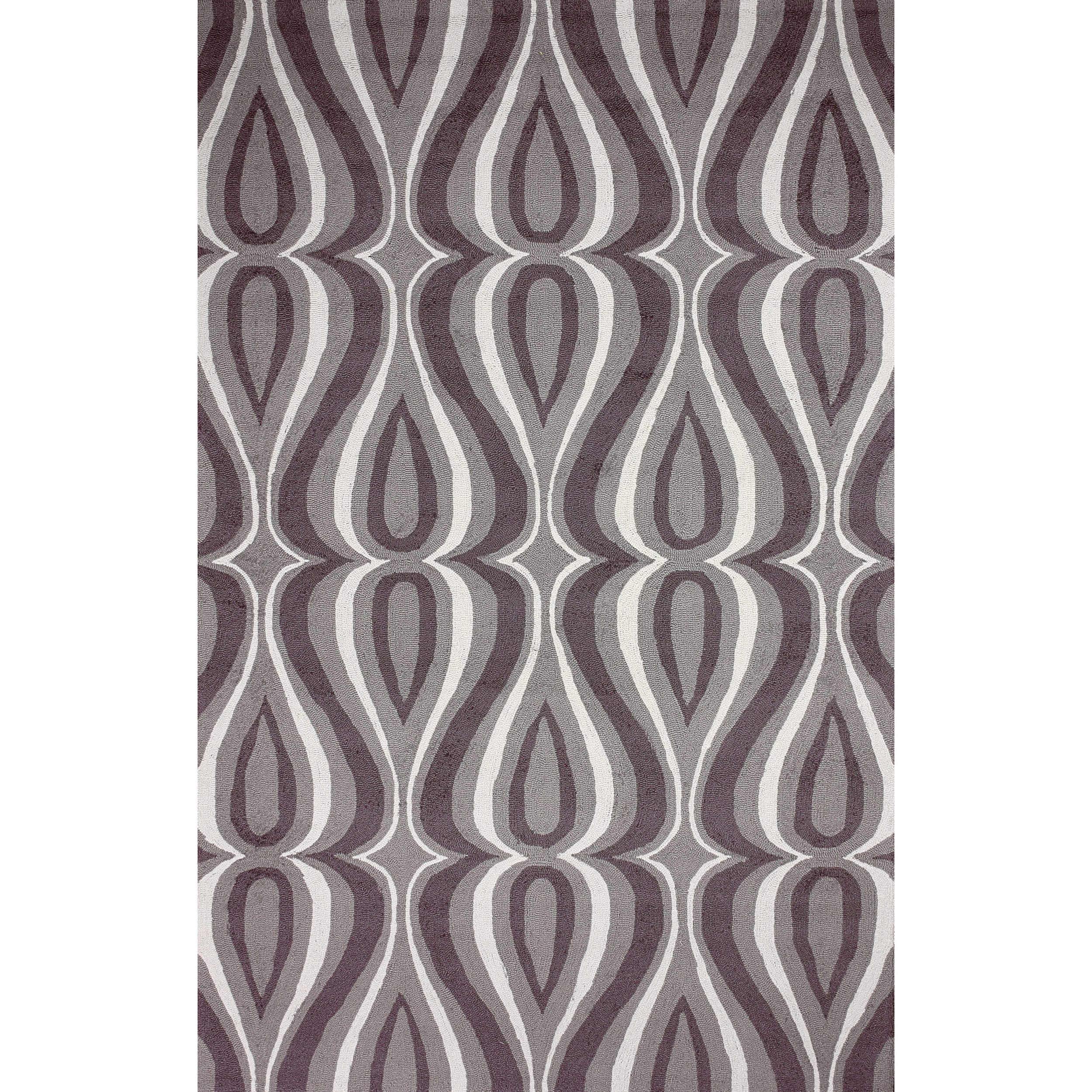 Nuloom Hand hooked Grey Rug (5 X 8)