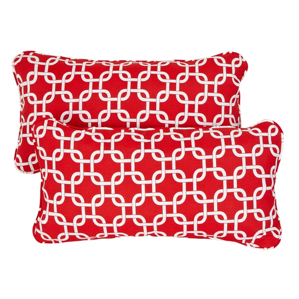 red outdoor pillows