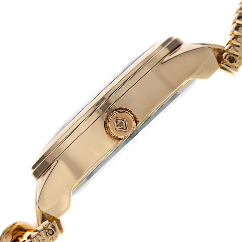 Akribos XXIV Women's Multifunction Design Twist Chain Link Gold-Tone Watch