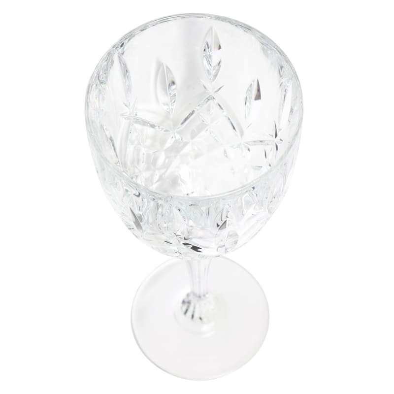 Set of 4 Markham Goblet Crystal Glasses, 13 Ounce, Clear (164644)