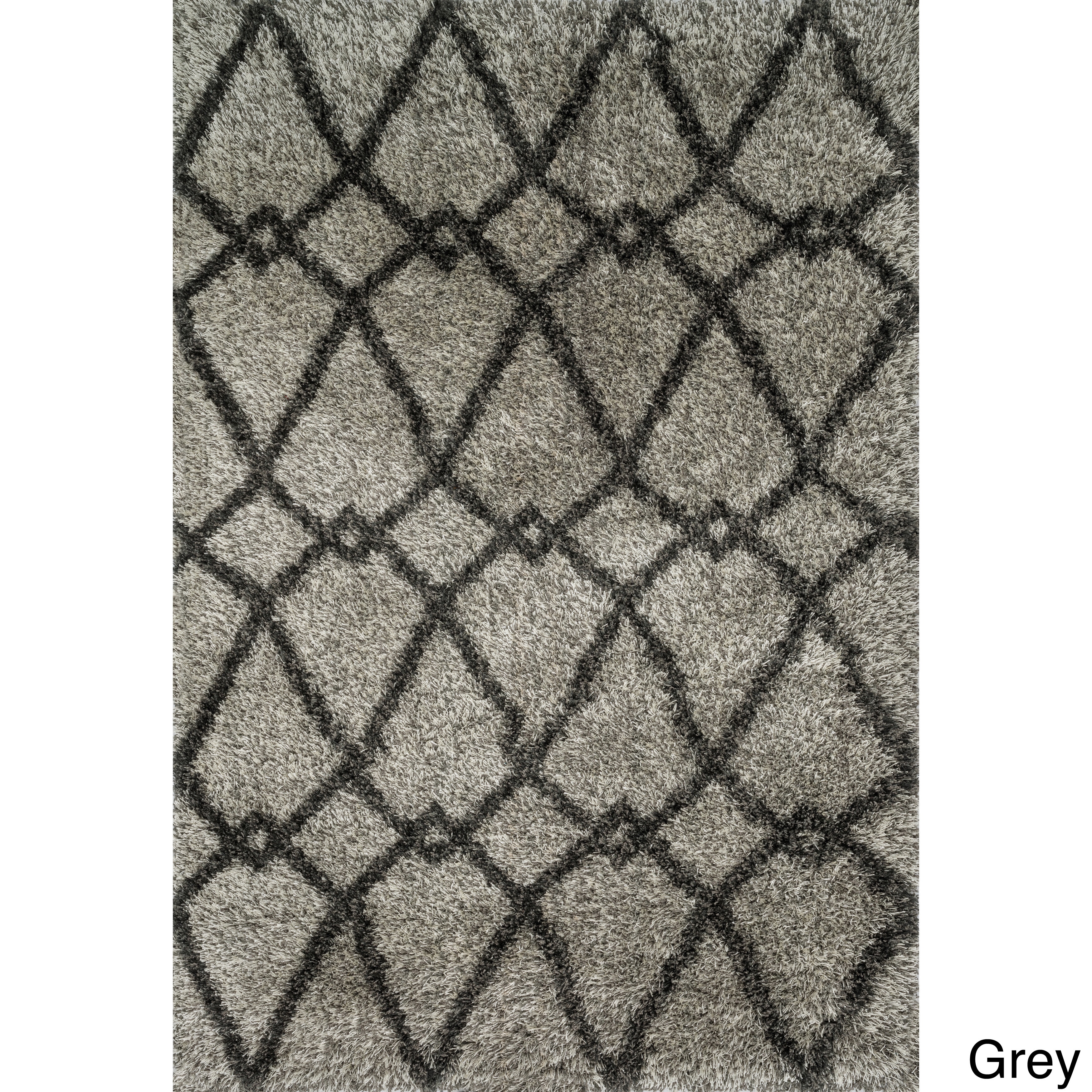 Stella Trellis Shag Rug (52 X77)