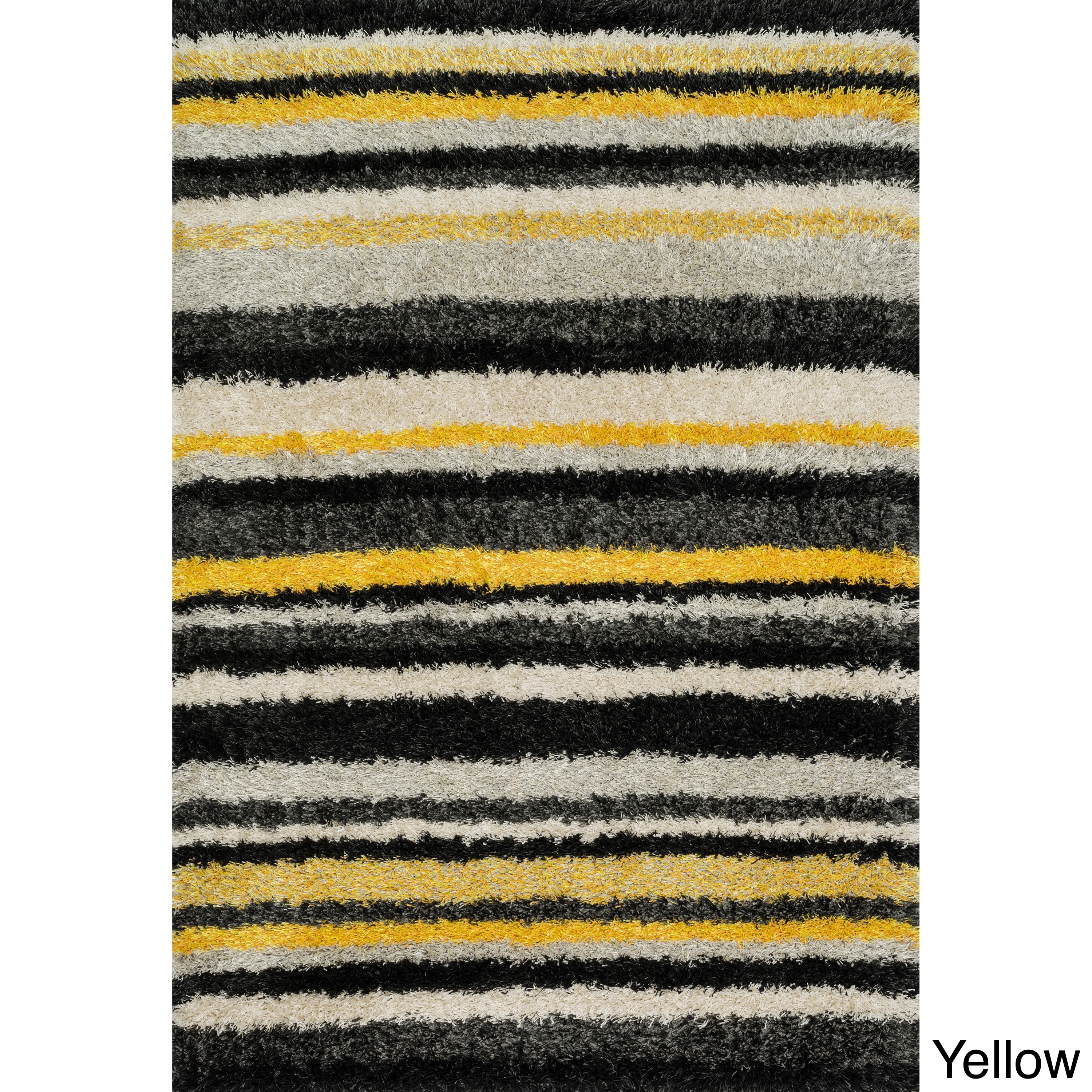 Stella Multi stripe Shag Rug (39 X 56)