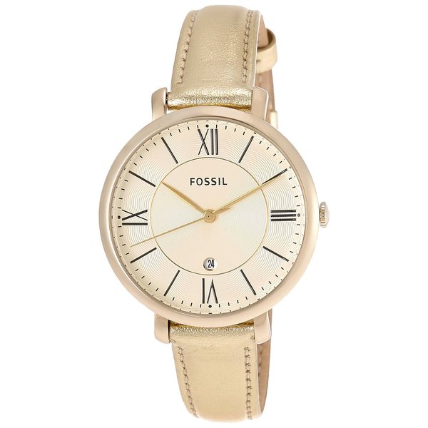 Shop Fossil Women's Jacqueline Three-Hand Leather Watch - Free Shipping ...