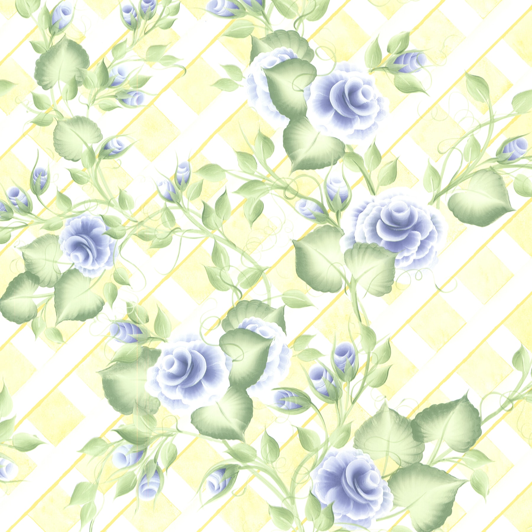 Venus Blue Peony Trail Wallpaper