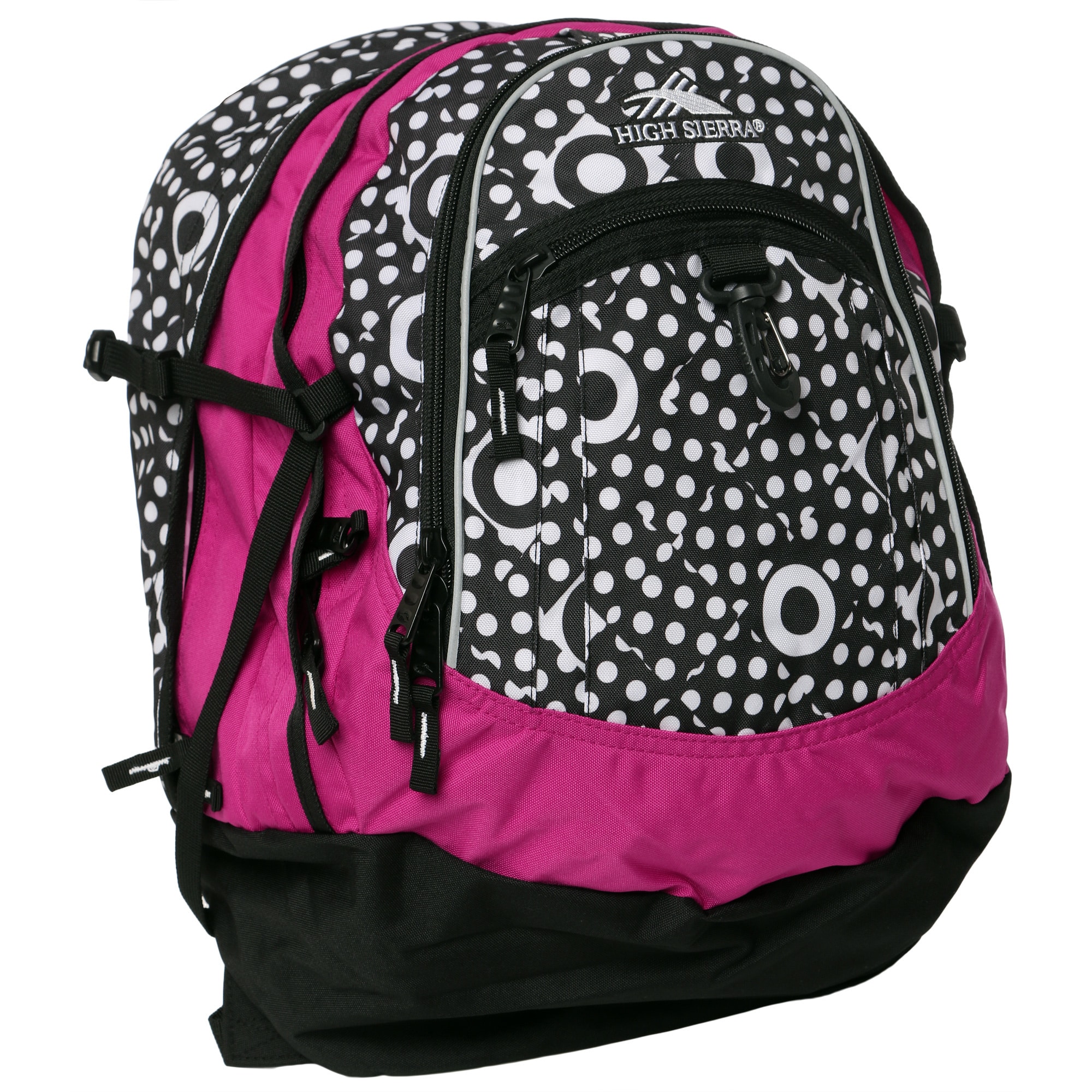 High Sierra Dicey Dots Fuchsia Fatboy Backpack