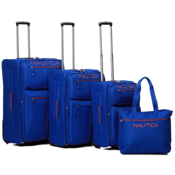 Shop Nautica Maritime 2 4-piece Rolling Luggage Set - Free Shipping ...