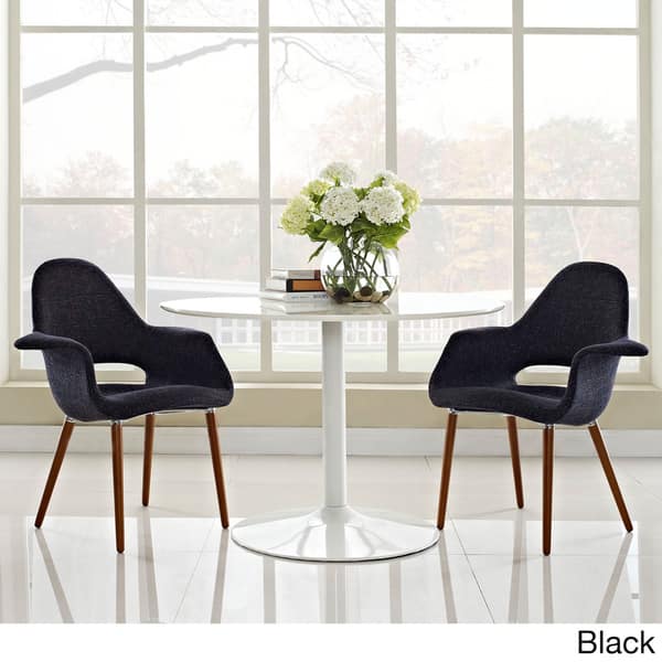 Shop Taupe Linen Upholstered Dining Armchair Set Of 2 On Sale Overstock 8927895 Black