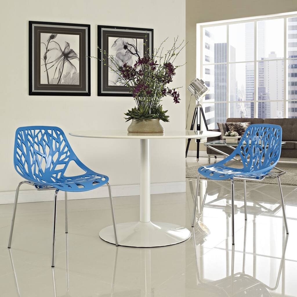 Stencil Blue Dining Chair (Set of 2)
