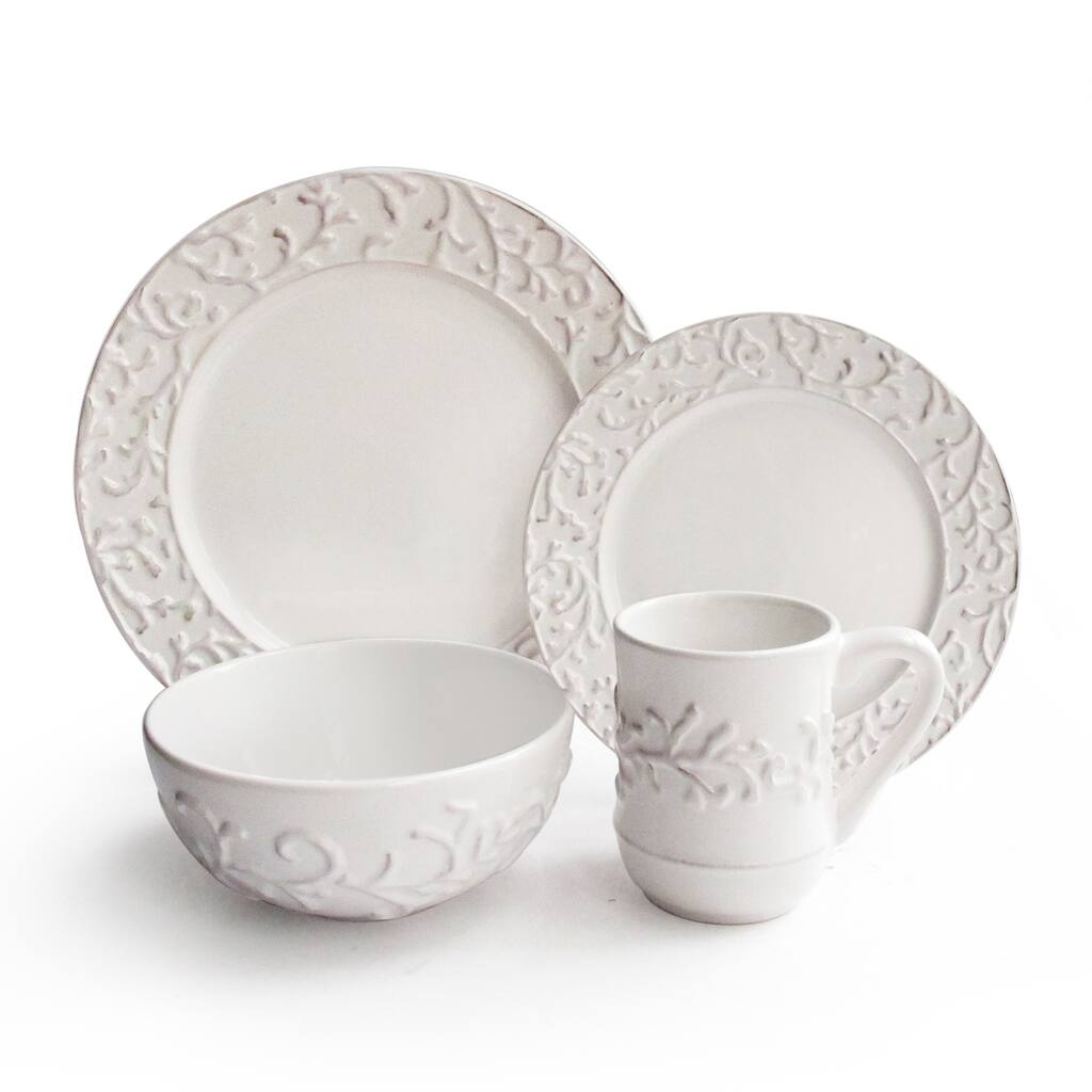 Waverly 'Svoy' 16-piece Stoneware Dinnerware Set