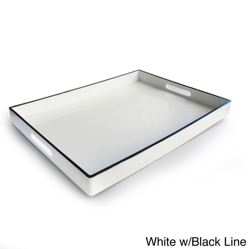 Rectangular Serving Tray with Handles (19 x 14 inches) - 19 x 14