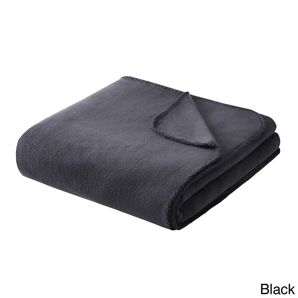 Intelligent Design Solid Microfleece Blanket