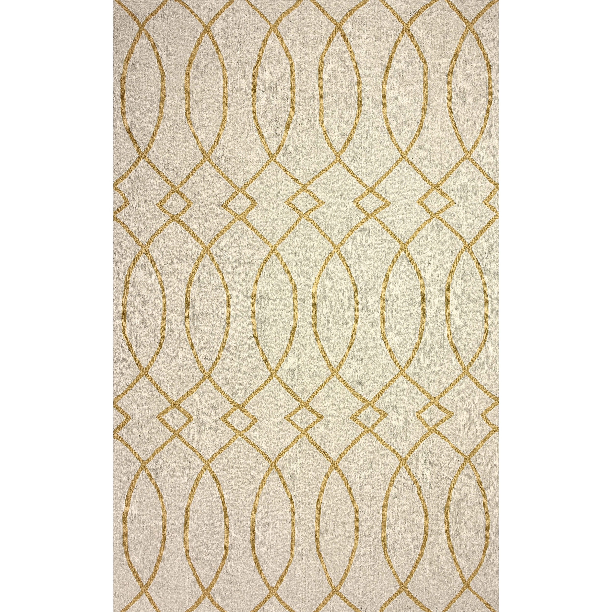 Nuloom Hand hooked Beige Rug (7 6 X 9 6)