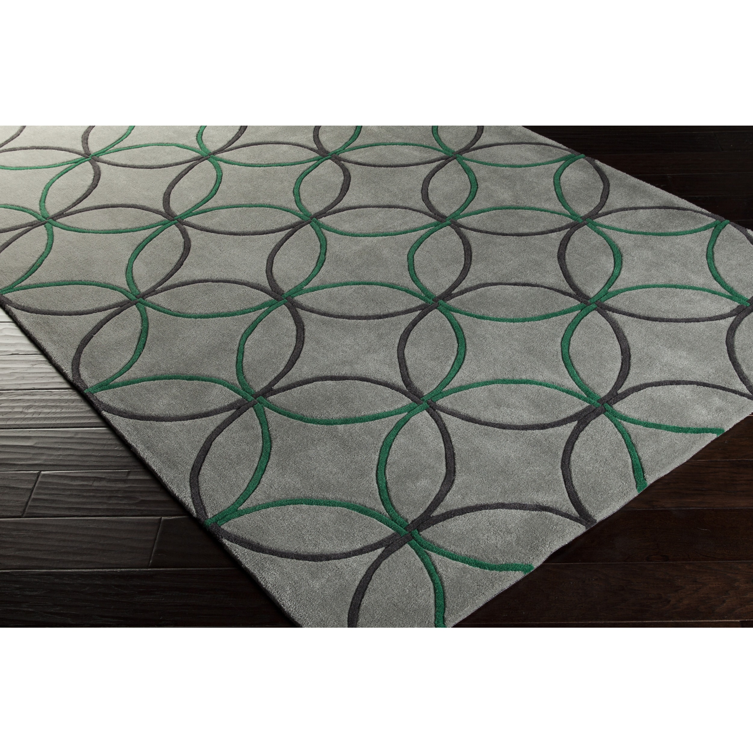 Hand tufted Geometric Contemporary Area Rug (9 X 13)