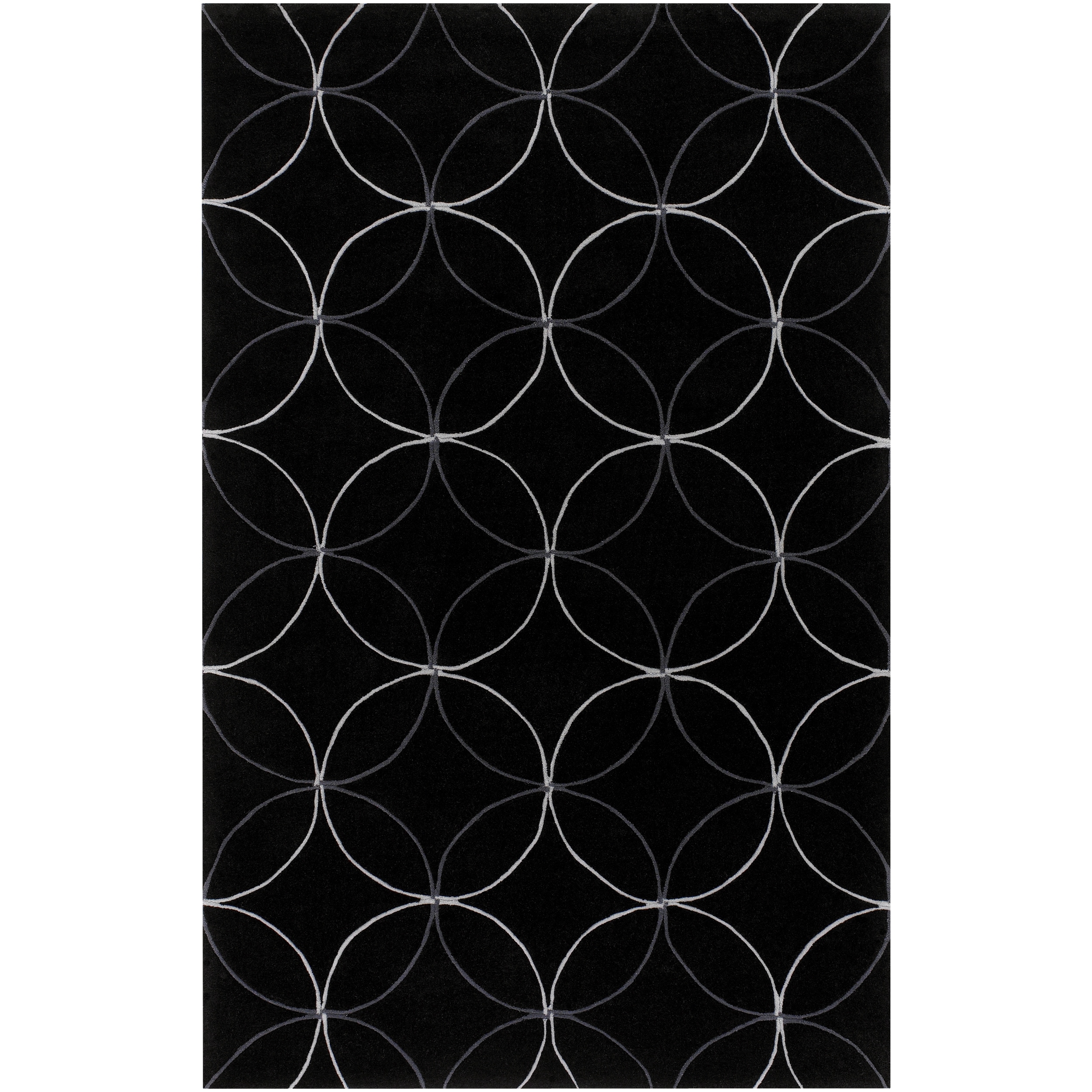 Hand tufted Geometric Contemporary Area Rug (9 X 13)